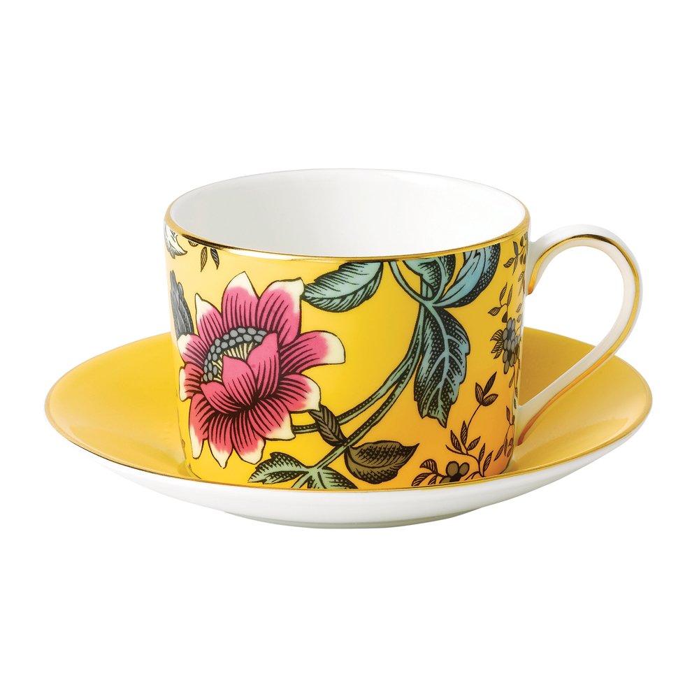 Wonderlust Yellow Tonquin Teacup & Saucer
