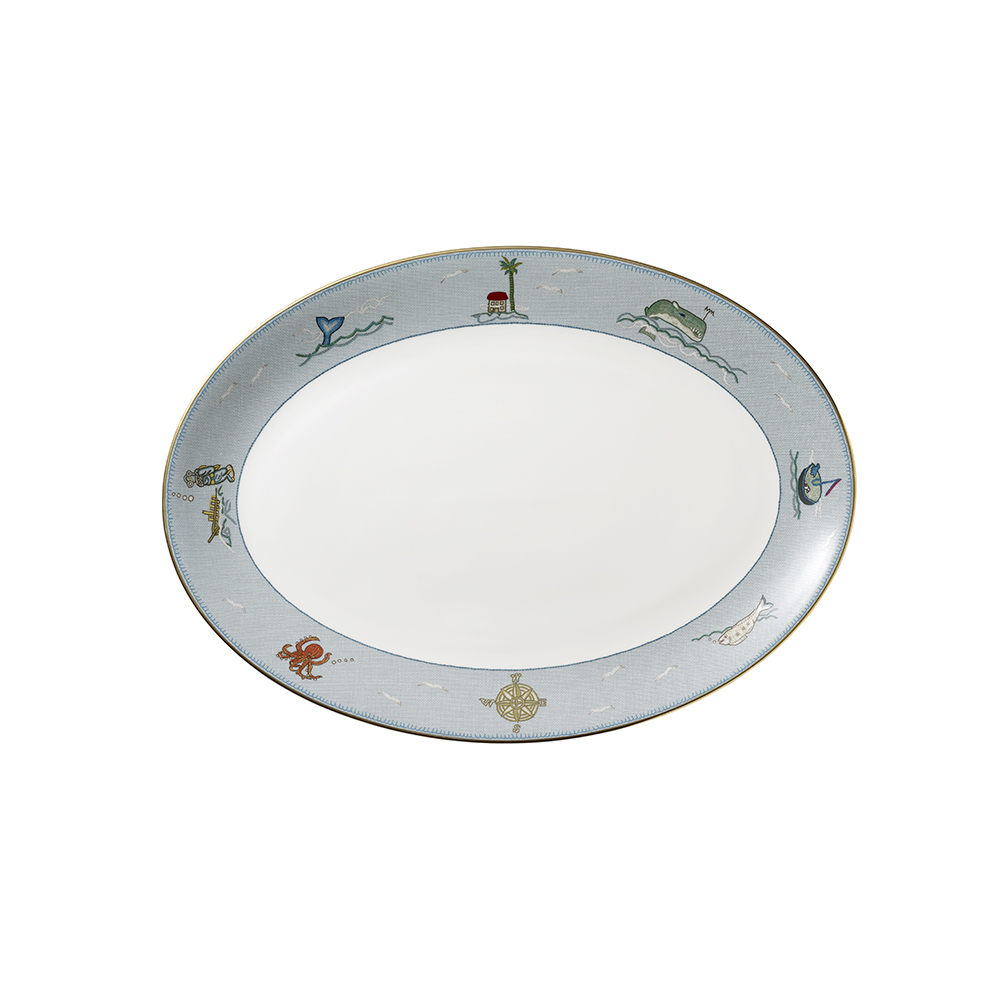 Sailor's Farewell Oval Platter 35cm