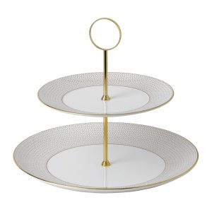 Gio Gold 2 Tier Cake Stand