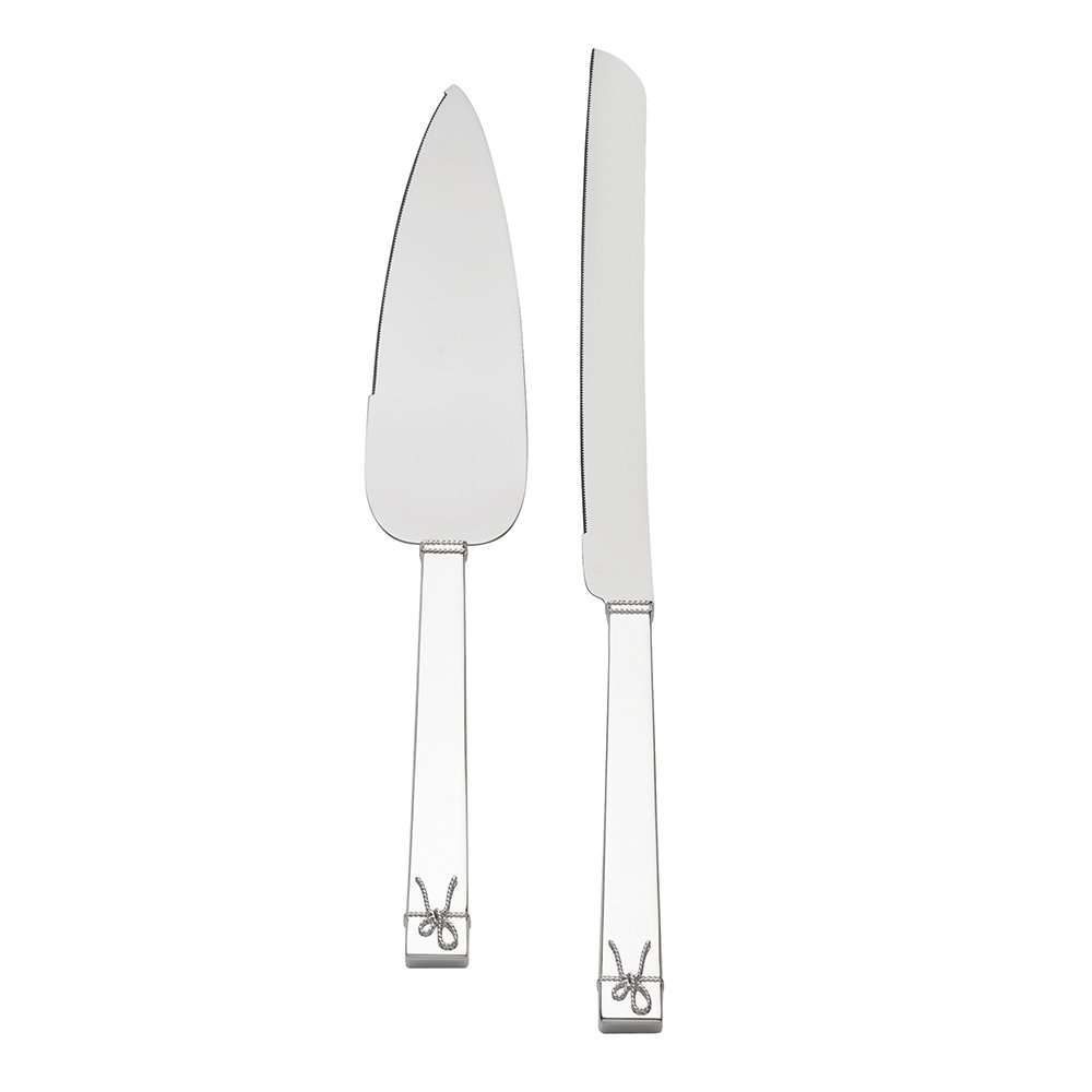 Vera Wang Love Knots Silver Giftware Cake & Trowel Set Vera Wang Love Knots Silver Giftware Cake & Trowel Set