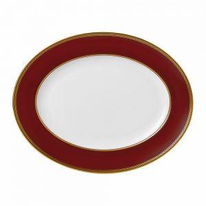 Renaissance Red Oval Platter 35cm