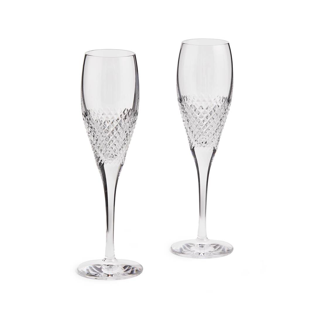 Vera Wang Diamond Mosaic Flute Pair Vera Wang Diamond Mosaic Flute Pair