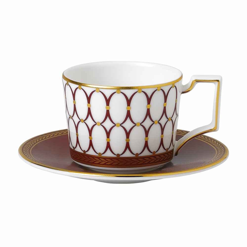Renaissance Red Espresso Cup & Saucer Renaissance Red Espresso Cup & Saucer