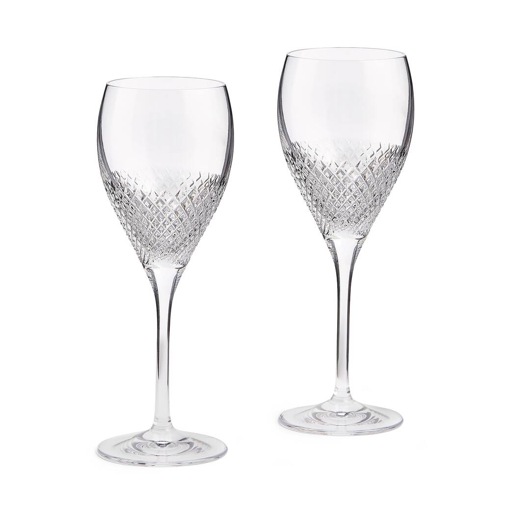 Vera Wang Diamond Mosaic Red Wine Pair Vera Wang Diamond Mosaic Red Wine Pair