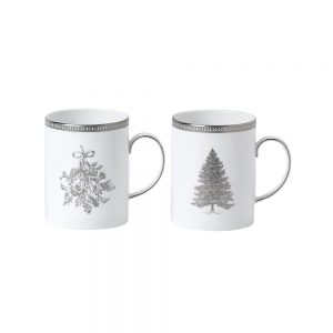 Winter White Set of 2 Mugs