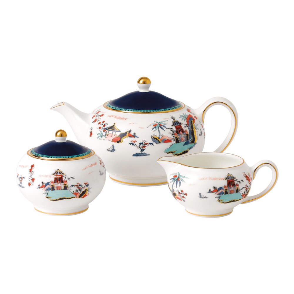 Wonderlust Blue Pagoda 3 Piece Set Wonderlust Blue Pagoda 3 Piece Set