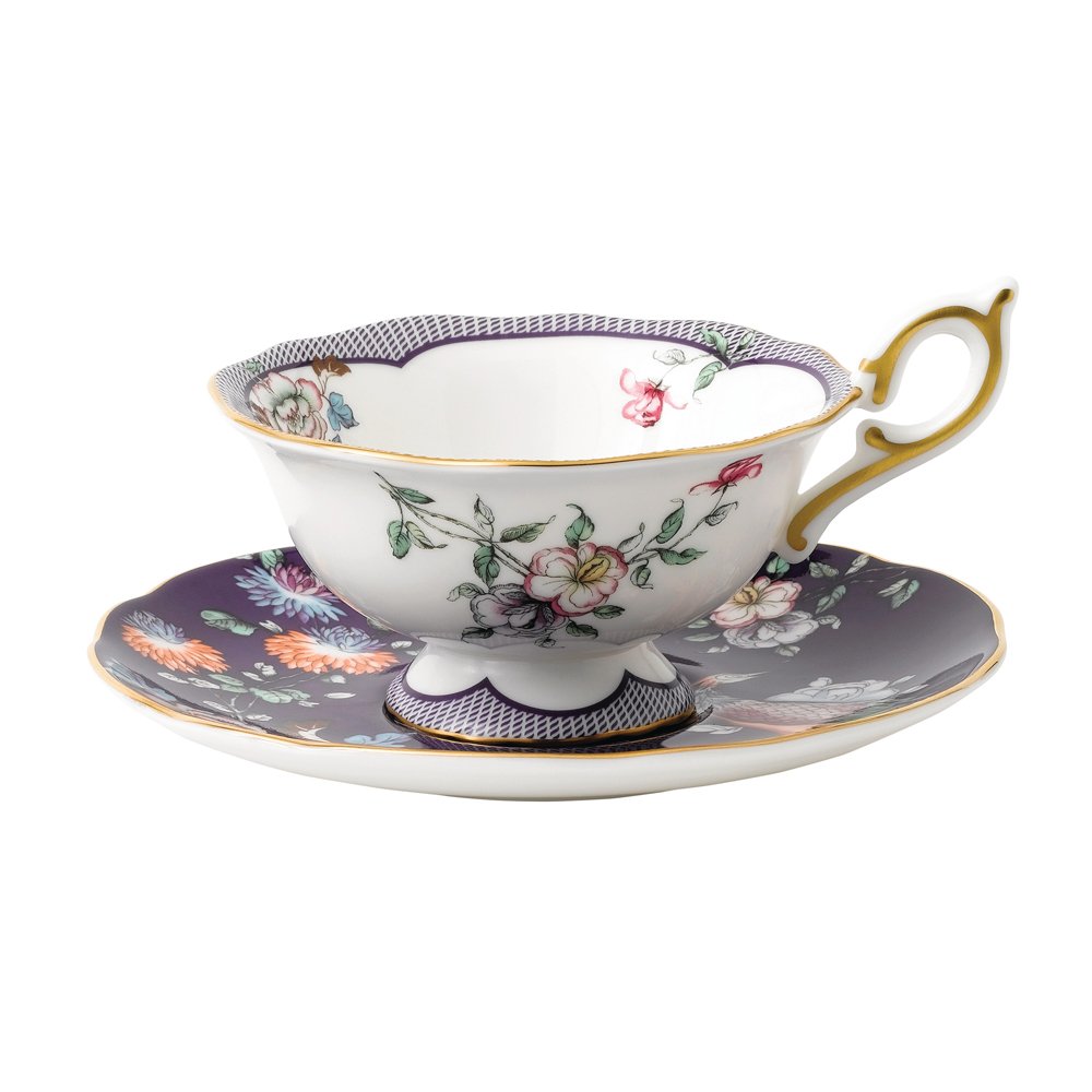 Wonderlust Midnight Crane Teacup & Saucer Wonderlust Midnight Crane Teacup & Saucer