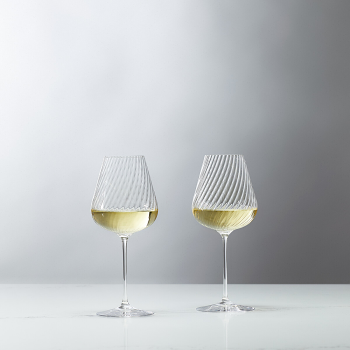 Vera Wang Swirl White Wine Glass Set of 2