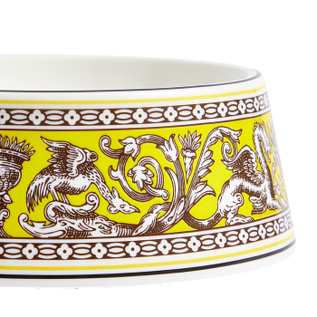 Wedgwood Florentine Pet Bowl 17cm Citron