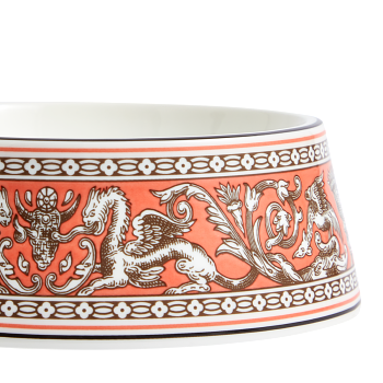 Wedgwood Florentine Pet Bowl 17cm Salmon