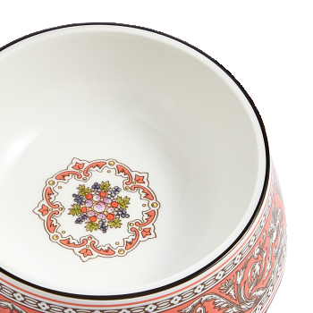 Wedgwood Florentine Pet Bowl 17cm Salmon