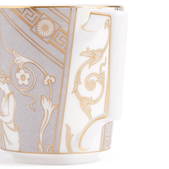 Renaissance Grey Mug Set of 2 details