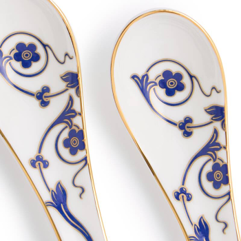 Renaissance Gold Chinese Soup Spoon Set of 2 details