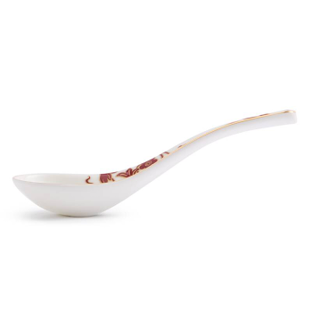 Renaissance Red Chinese Soup Spoon Set of 2 side