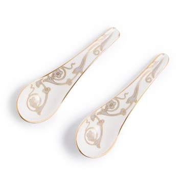 Renaissance grey Chinese Soup Spoon Set of 2 above