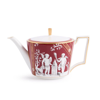 Renaissance Red Tea Set for Two teapot