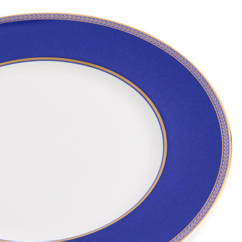 Renaissance Gold Dinnerware 8 Pieces blue plate