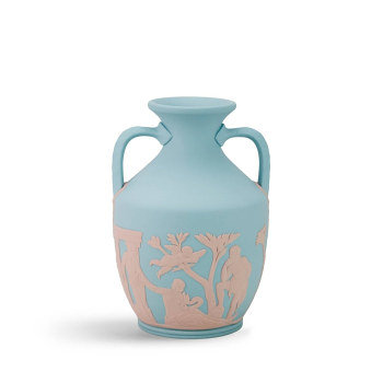 Iconic Portland Vase Turquoise/Pink back