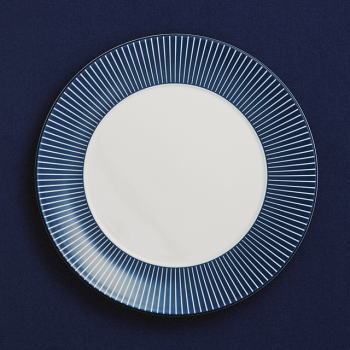 GIO Plate 23cm Pinstripe Blue lifestyle 0