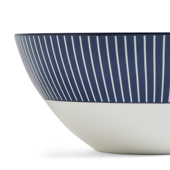 GIO Cereal Bowl Pinstripe Blue