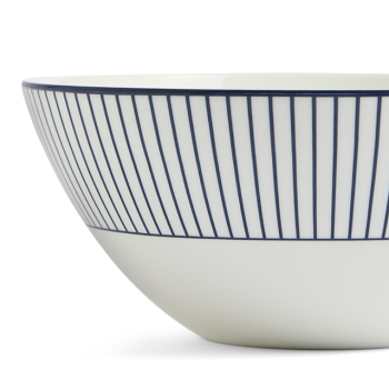 GIO Cereal Bowl Pinstripe White