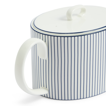 Gio Teapot Pinstripe White