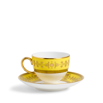 Bacchus Teacup Saucer Citron