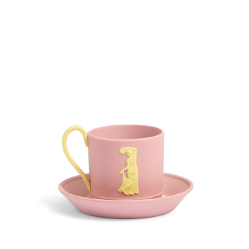 Bacchus Flaxman Teacup and Saucer Pink