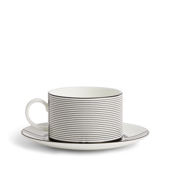 Vera Wang Luxe Graphite Teacup Saucer 235ml V2