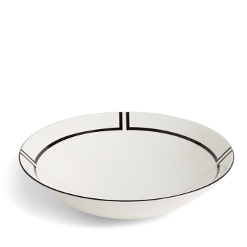 Vera Wang Luxe Graphite Round Serving Bowl 28.5cm