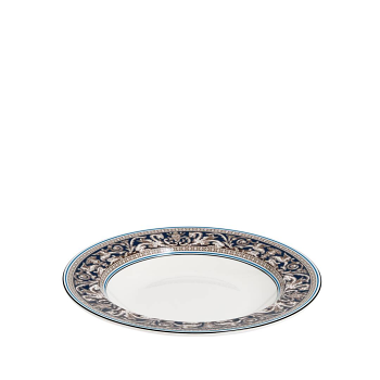 Florentine Navy Rim Soup 22.8cm