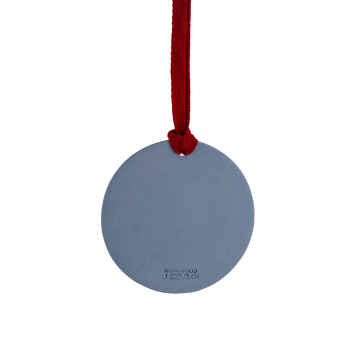 Festive Flower  Ornament Blue / White