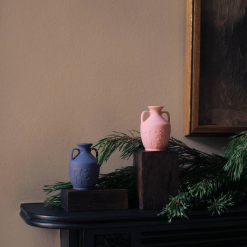 Festive Mini Portland Vase Mercury Blue