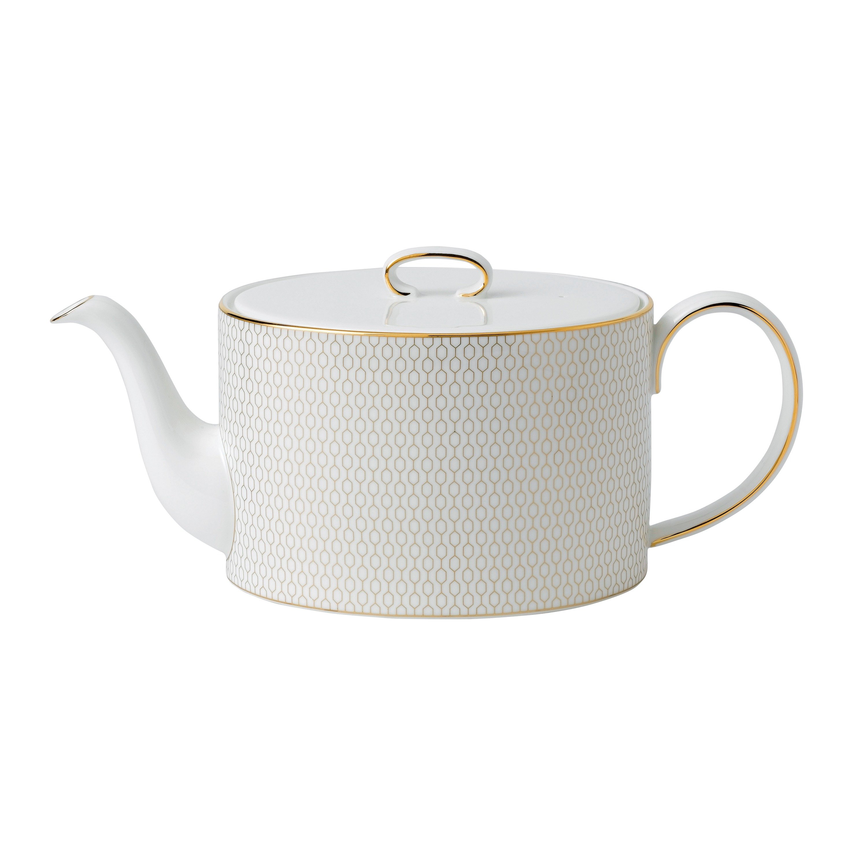 Gio Gold White Teapot 1ltr