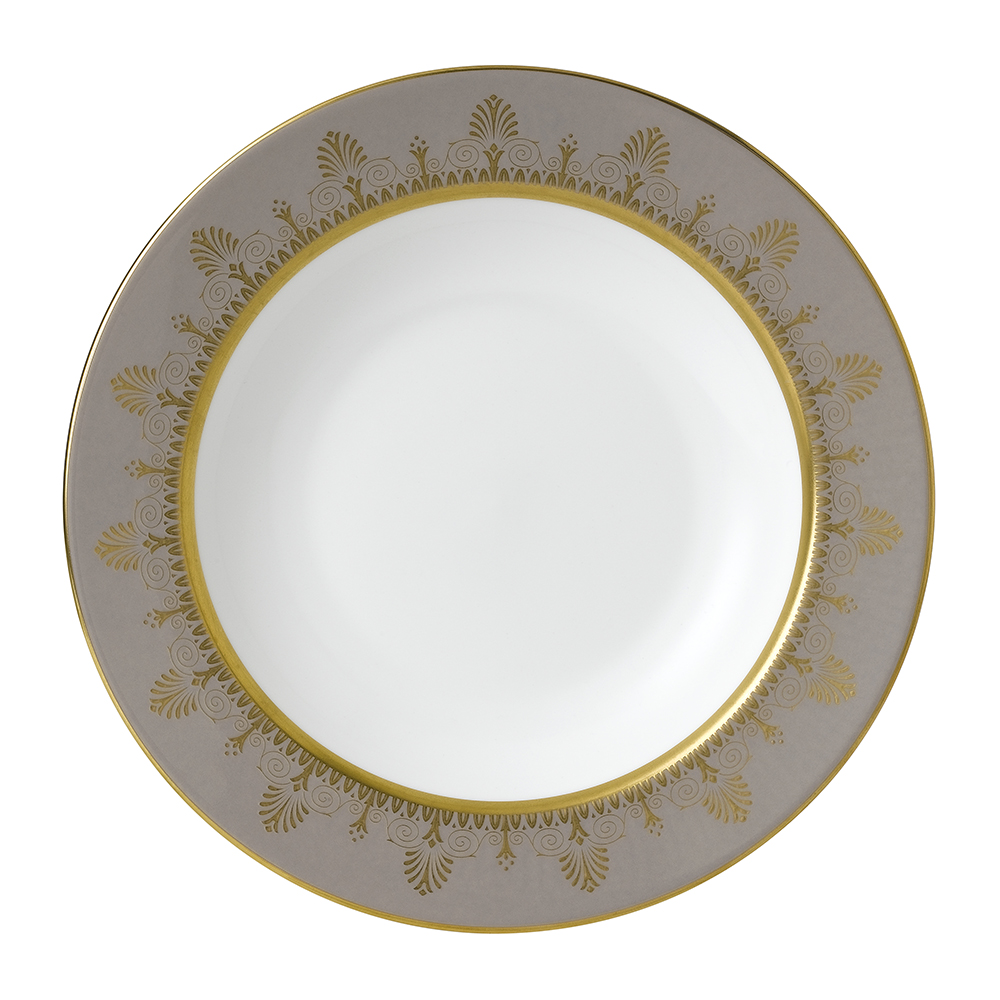 Anthemion Grey Rim Soup 23cm