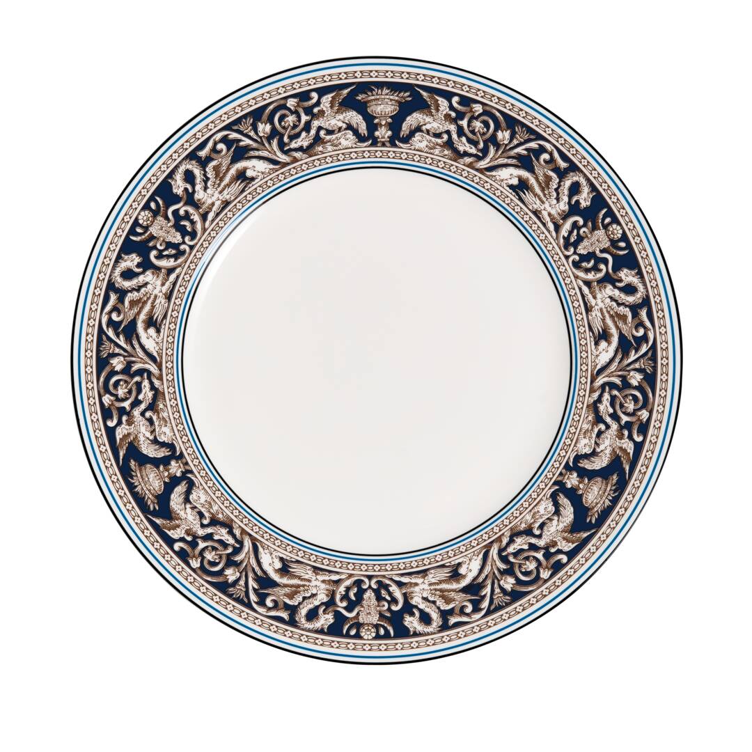 Florentine Navy Plate 27.3cm