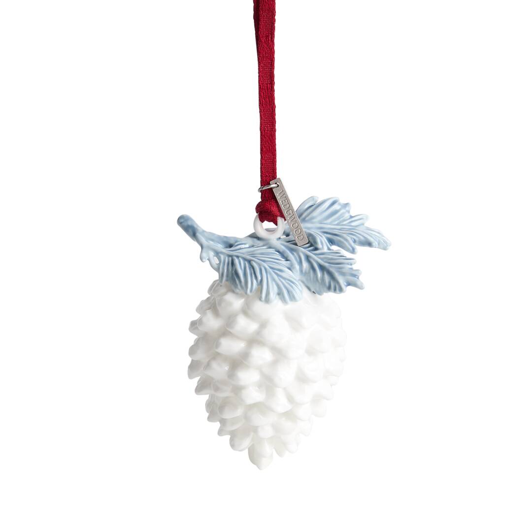 Festive Prosperity Ornament White & Blue