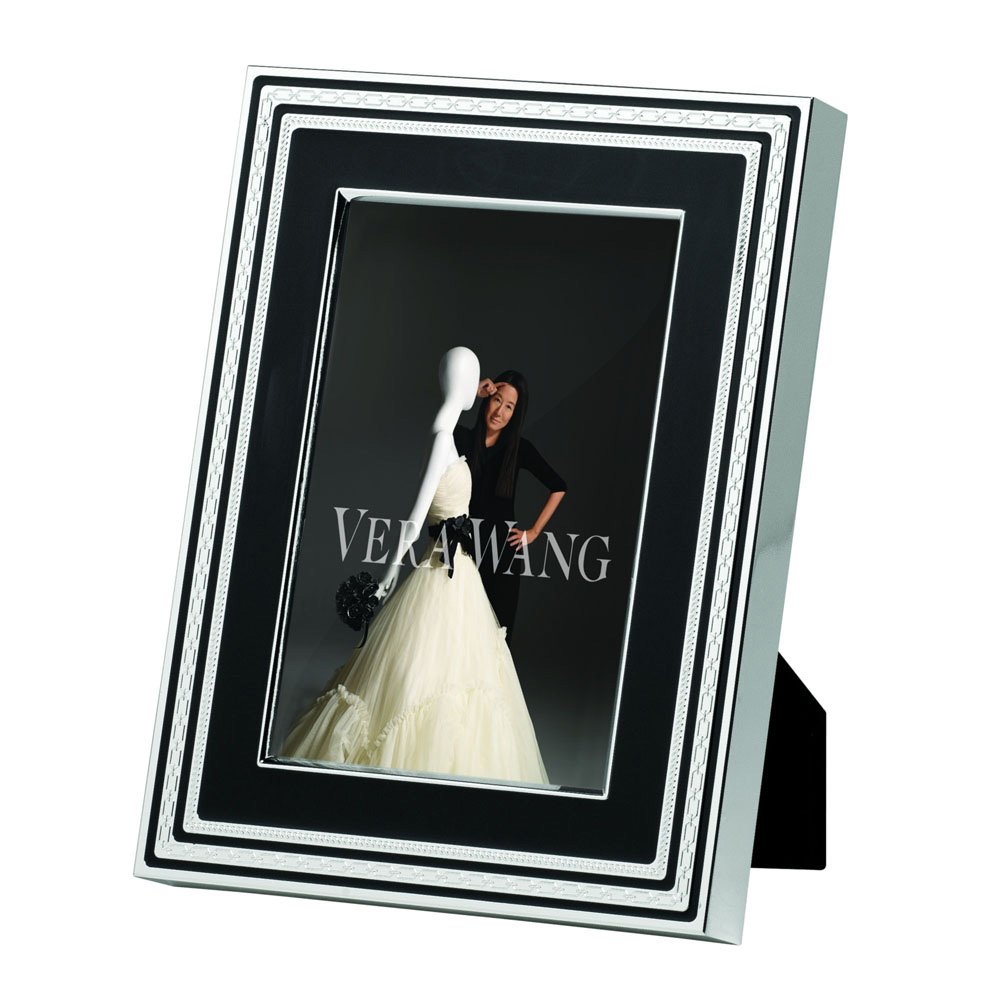 Vera Wang With Love Noir Silver Giftware Frame 4x6" (10x15cm) Wedgwood®