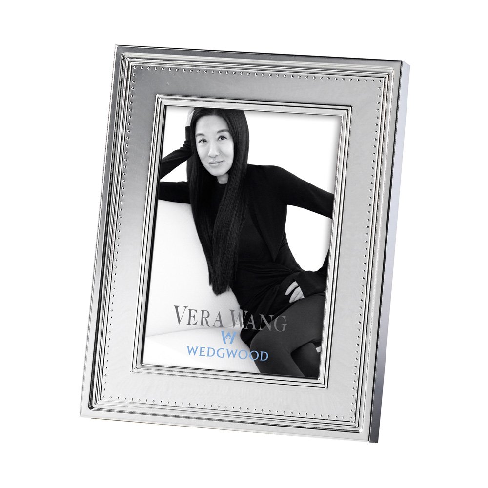 Vera Wang Grosgrain Silver Giftware Frame 5"x7" (12.5x18cm)