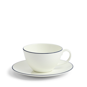 GIO Teacup Saucer Blue Line