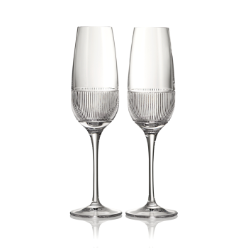 Colonnade Flute Glass Pair