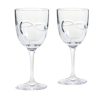 Vera Wang Luxe Graphite White Wine Pair