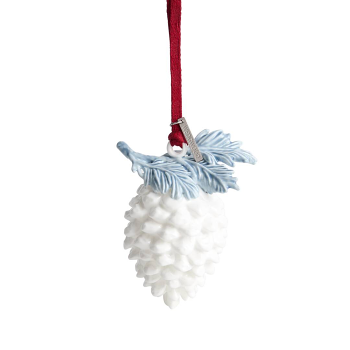 Festive Prosperity Ornament White & Blue