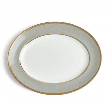 Renaissance Grey Oval Platter 35.7cm