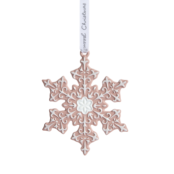 Christmas Snowflake Ornament Pink