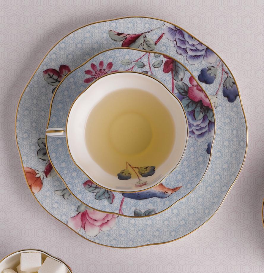 Cuckoo Blue Teacup & Saucer Set