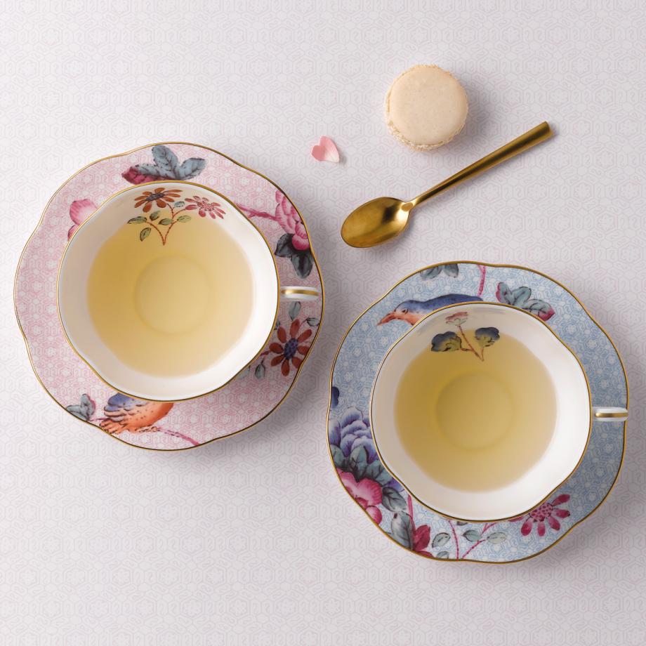 Cuckoo 2 Teacups & Saucers Gift Set