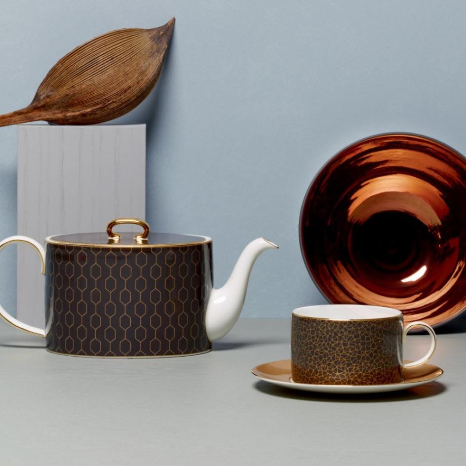 Gio Gold Teacup & Saucer