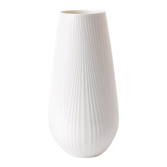 White Folia Tall Vase 30cm