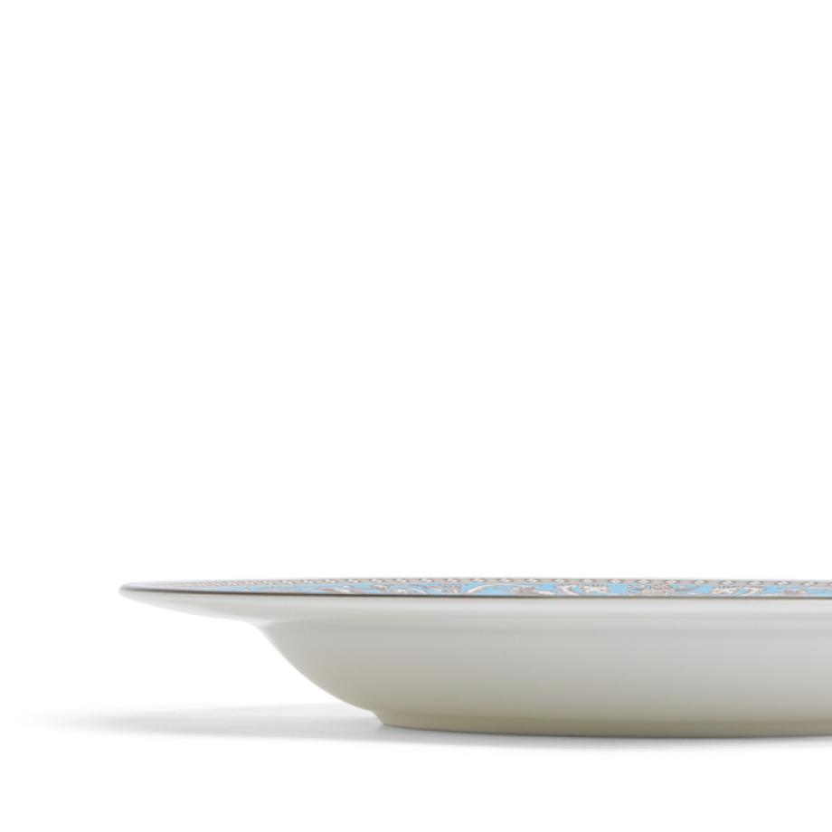 Florentine Turquoise Rim Soup 23cm